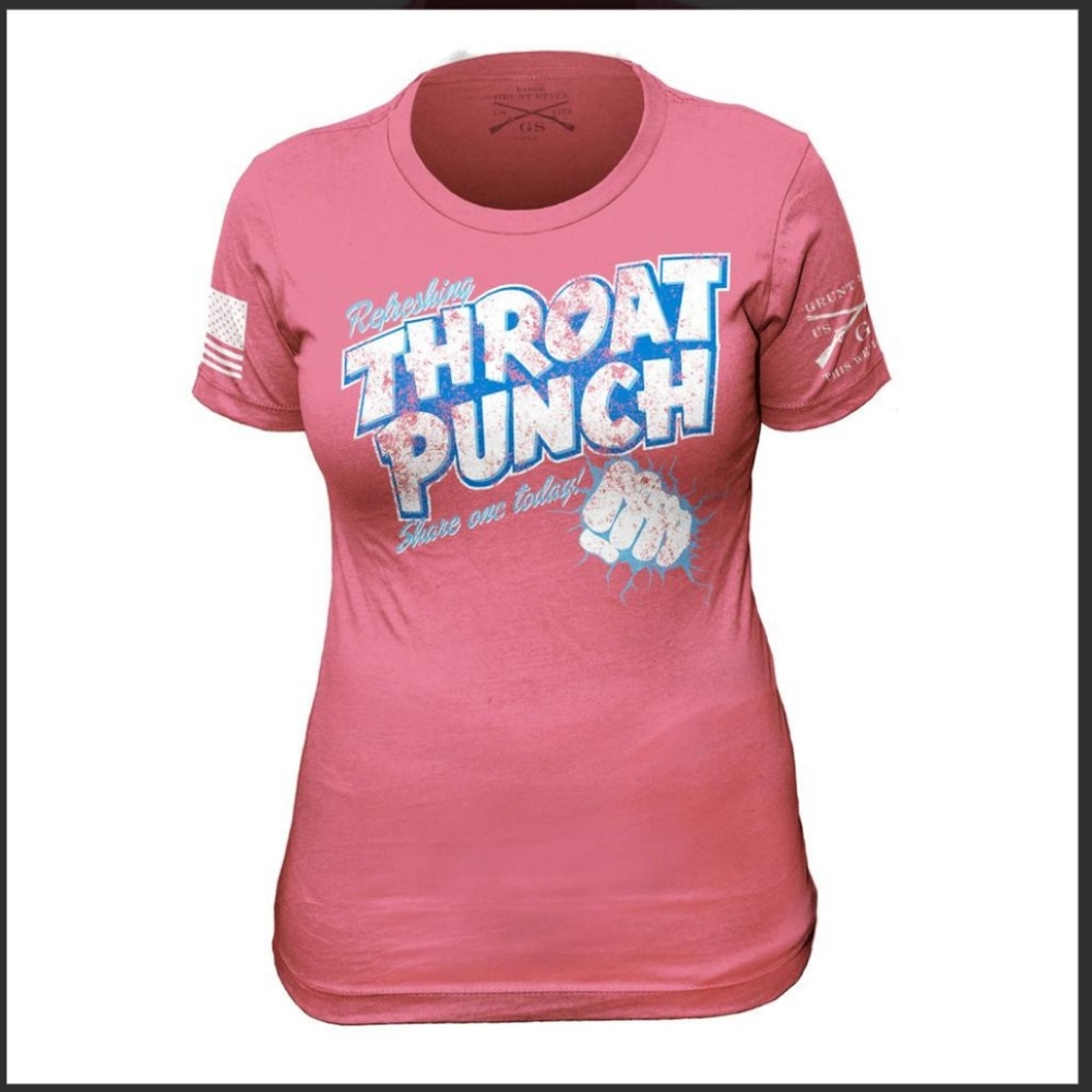 NWOT Grunt style throat punch t-shirt
